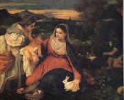 Titian The Virgin with the Rabit (mk05) china oil painting artist