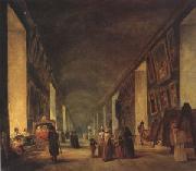 louvre The Grande Galerie at the Louvre between (mk05) oil painting on canvas