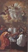 Poussin The Miracle of St Francis Xavier (mk05) oil on canvas