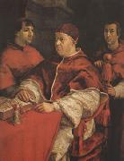 Raphael Pope Leo X with Cardinals Giulio de'Medici (mk08) china oil painting artist