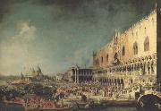 Canaletto Il ricevimento del'ambasciatore francese al Palazzo Ducale (mk21) oil on canvas