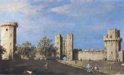 Canaletto The Courtyard of the Castle of Warwick (mk08) oil on canvas