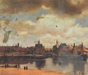 Canaletto Jan Vermeer van Delf Veduta di Delft (mk21) oil on canvas