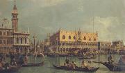 Canaletto La Piazzetta e il Palazzo Kucale dal bacino di S.Marco (mk21) china oil painting artist