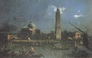 Canaletto Festa notturna alla chiesa di S.Pietro di Castello (mk21) oil painting on canvas