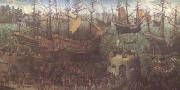 Anonymous The Embarkation of Henry VIII at Dover (mk25) oil on canvas