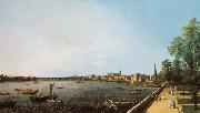 Canaletto View of London: The Thames from Somerset House towards Westminster (mk25) oil painting on canvas