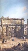 Canaletto Rome The Arch of Septimius Severus (mk25) oil painting on canvas