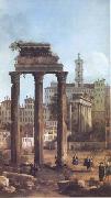 Canaletto Rome Ruins of the Forum looking towards the Capitol (mk25) oil on canvas