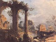 Canaletto A Caprice View with Ruins (mk25) painting