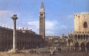 Canaletto Venice The Piazzetta towards the Torre del'Orologio (mk25) oil painting on canvas