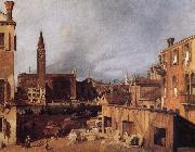 Canaletto Venice:Campo San Vital and Santa Maria della Carita painting