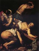 Caravaggio The Crucifixion of St Peter oil on canvas