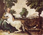 Domenichino The Maiden and the Unicorn china oil painting reproduction