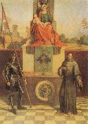 Giorgione Virgin and CHild with SS Francis and Liberalis oil on canvas