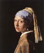 JanVermeer Girl with a Pearl Earring oil on canvas