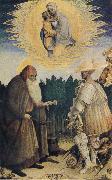 PISANELLO The Virgin and Child with the Saints George and Anthony Abbot oil on canvas
