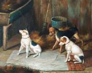 dogs oil painting reproduction
