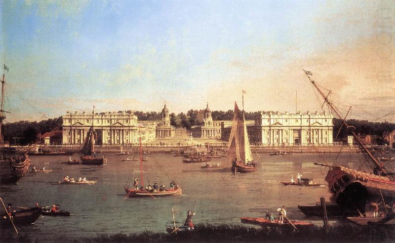Canaletto London: Greenwich Hospital from the North Bank of the Thames d china oil painting image