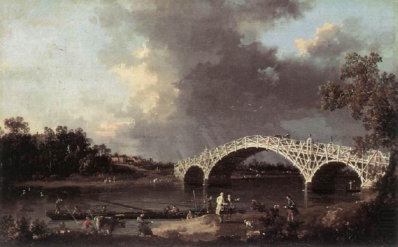 Canaletto Old Walton Bridge ff china oil painting image