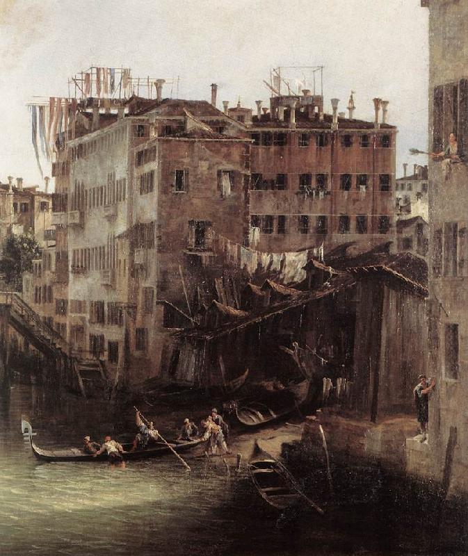 Canaletto The Rio dei Mendicanti (detail) china oil painting image