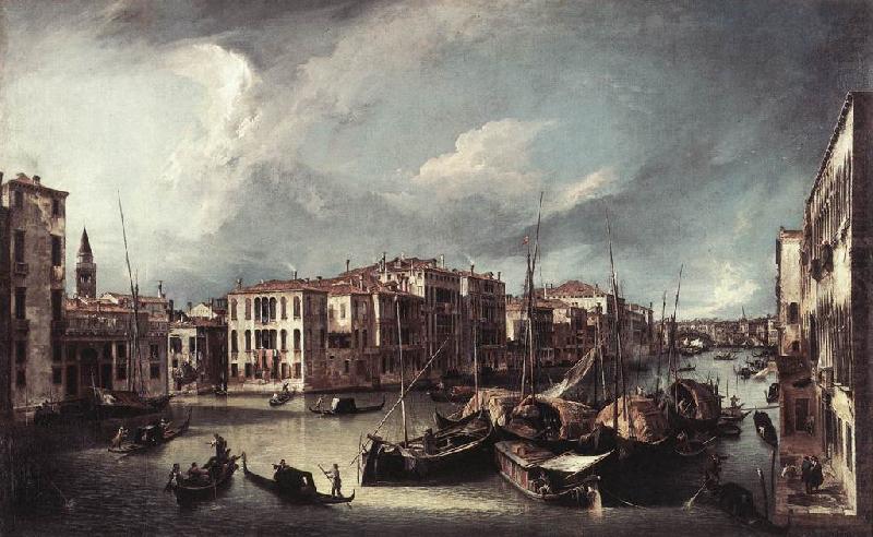 Canaletto The Grand Canal with the Rialto Bridge in the Background fd china oil painting image