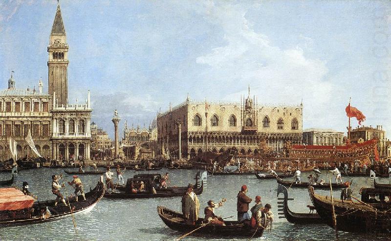 Canaletto Return of the Bucentoro to the Molo on Ascension Day d china oil painting image
