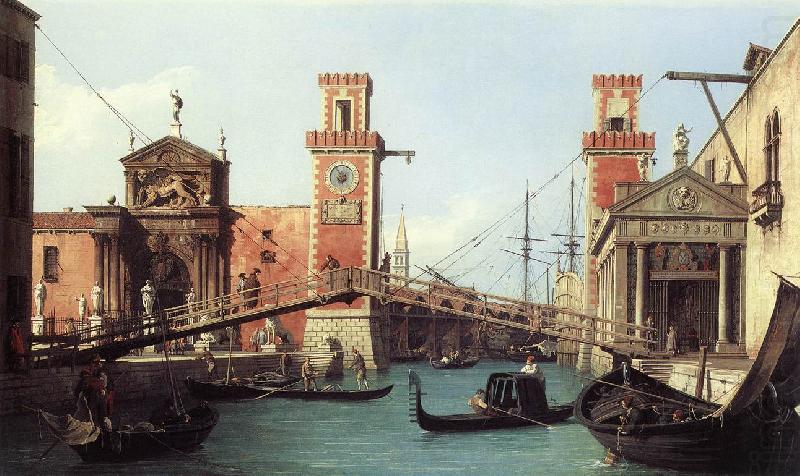 Canaletto View of the Entrance to the Arsenal df china oil painting image