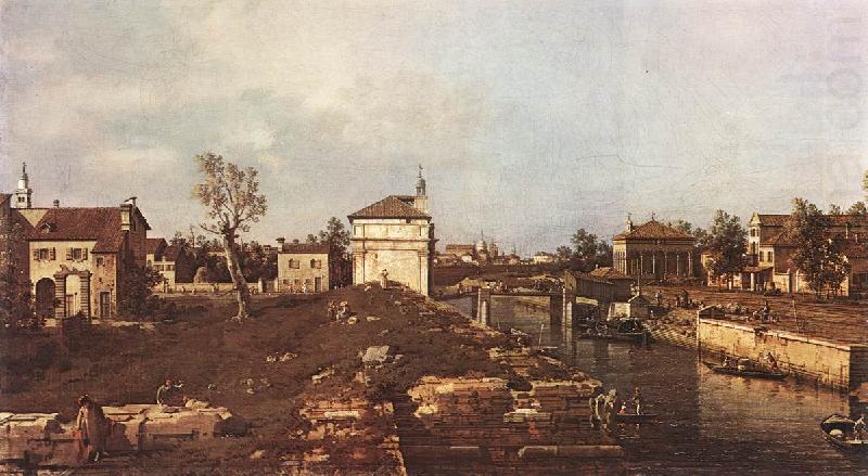 Canaletto The Brenta Canal at Padua dsf china oil painting image