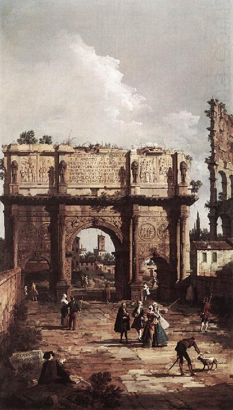 Canaletto Rome: The Arch of Constantine ffg china oil painting image