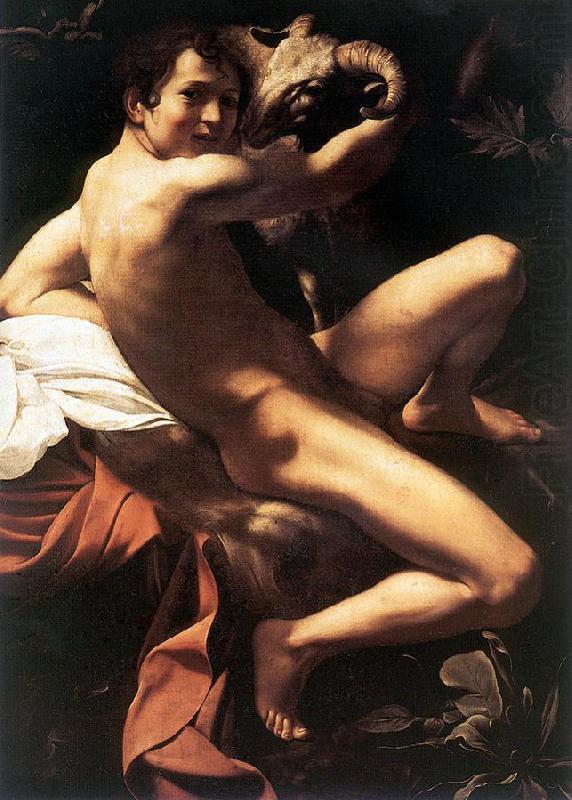 Caravaggio St. John the Baptist (Youth with Ram)  fdy china oil painting image