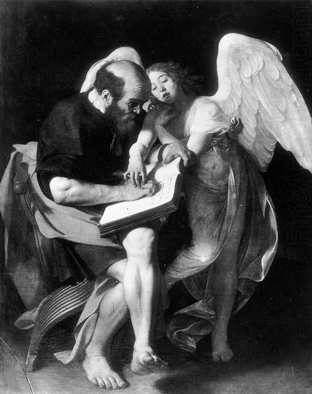 Caravaggio St Matthew and the Angel f china oil painting image