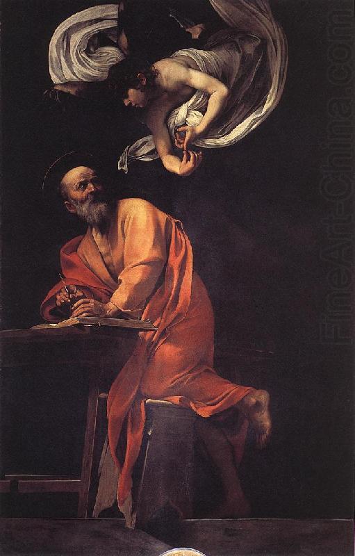 Caravaggio The Inspiration of Saint Matthew df china oil painting image