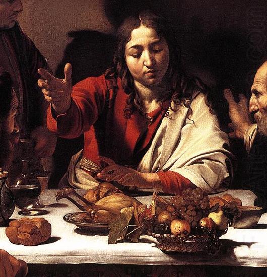Caravaggio Supper at Emmaus (detail) fg china oil painting image