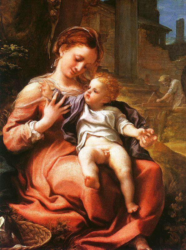 Correggio Madonna della Cesta, china oil painting image