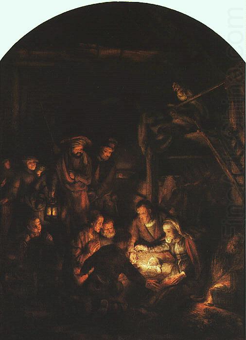 Rembrandt Adoration of the Shepherds china oil painting image