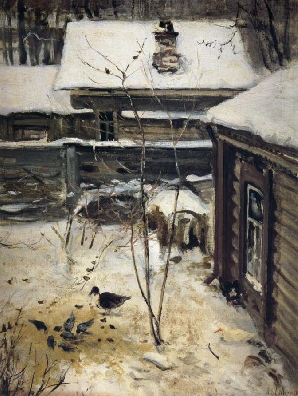 A.K.Cabpacob Yard-Winter china oil painting image