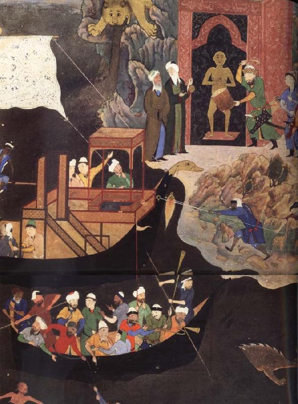 Bihzad Alexander or Sikandar annuls the magic of the malevolent idol at the entrance to the ocean china oil painting image