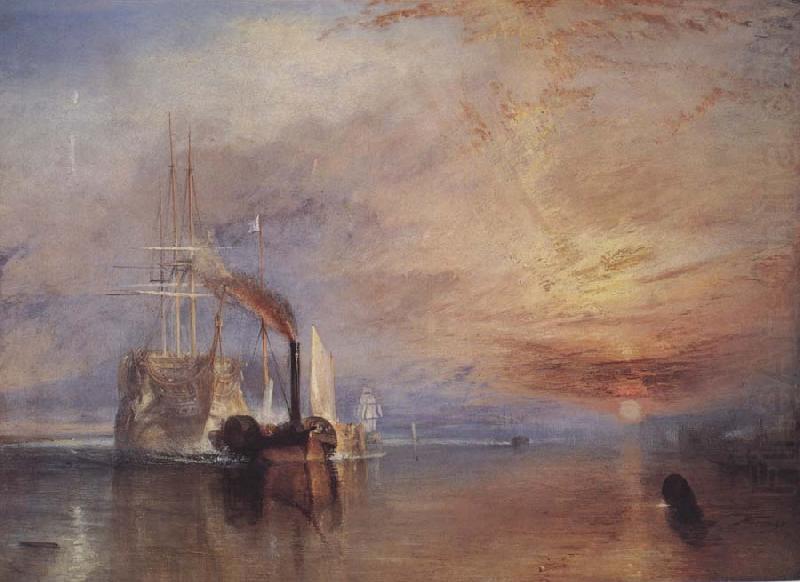 J.M.W.Turner The Fighting Temeraire,Tugged to her Last Berth to be broken up china oil painting image