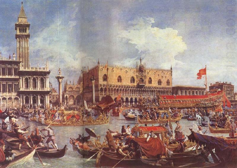 Canaletto The Bucintoro at the Molo on Ascension Day china oil painting image