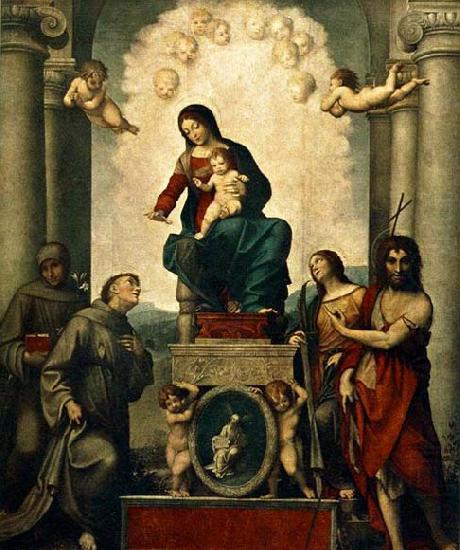 Correggio Madonna with St. Francis china oil painting image