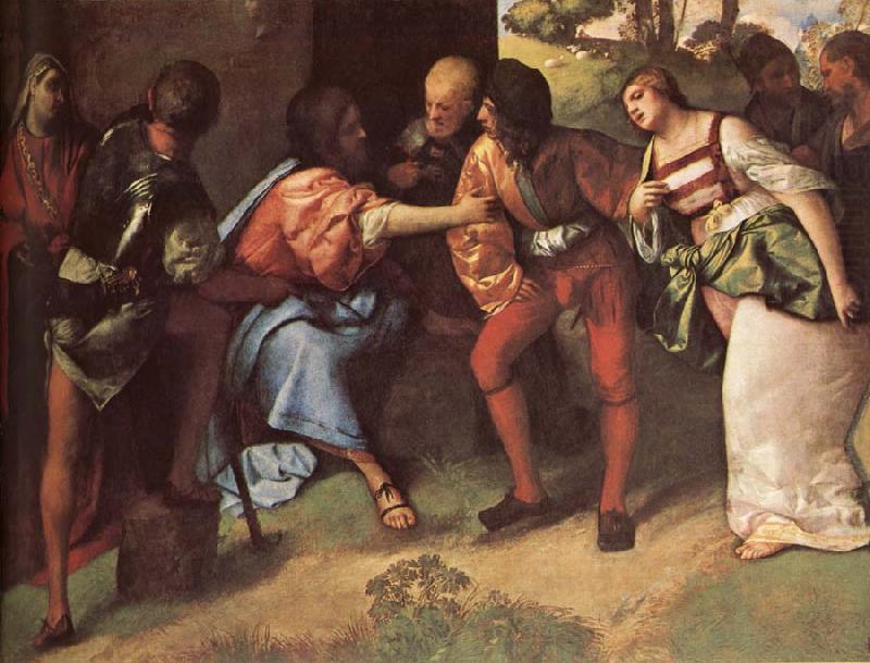 Giorgione The Adulteress brought Before Christ china oil painting image