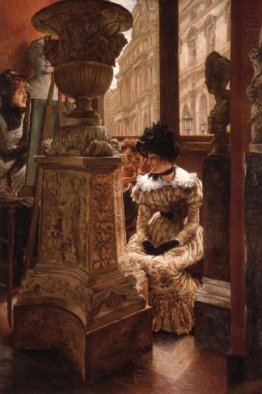 J.J.Tissot The Aesthetics at the Louvre china oil painting image