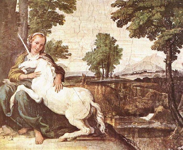 Domenichino A Virgin with a Unicorn china oil painting image