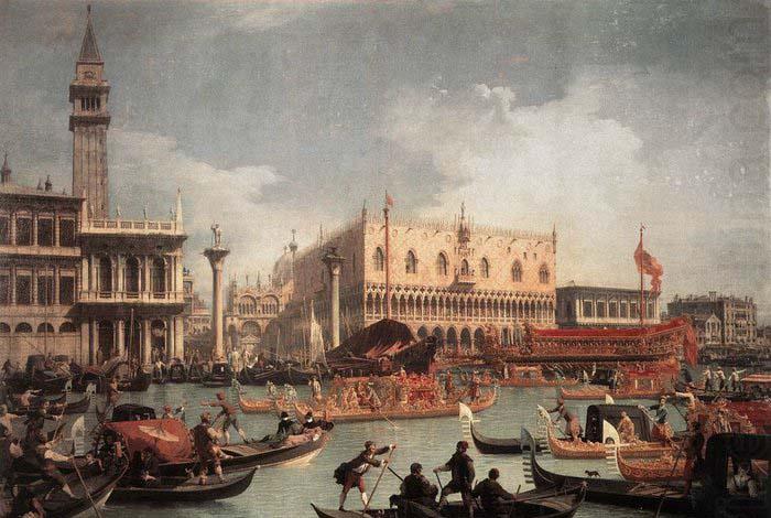 Canaletto The Bucintore Returning to the Molo on Ascension Day c china oil painting image