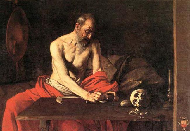Caravaggio St Jerome 1607 Oil on canvas china oil painting image