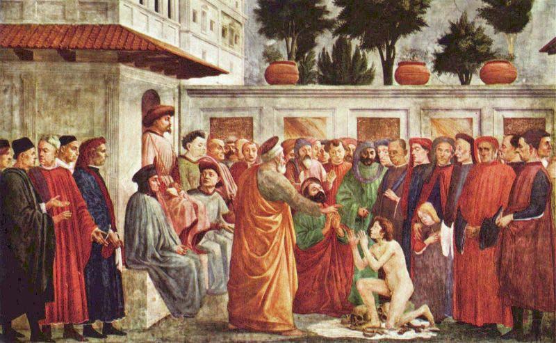 MASACCIO Resurrection of the Son of Theophilus china oil painting image