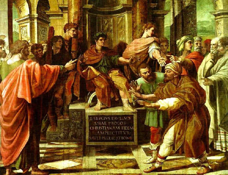 Raphael the convetsion of the proconsul sergius paulus china oil painting image