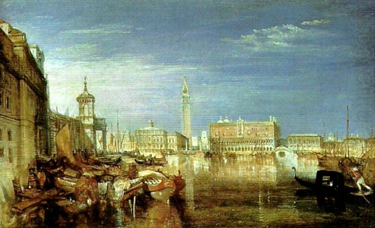 J.M.W.Turner bridge of sighs, ducal palace and custom house china oil painting image