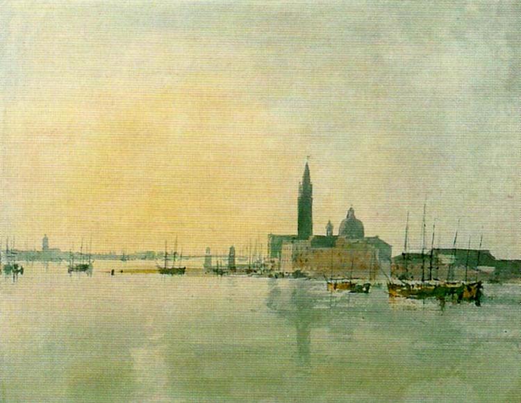 J.M.W.Turner venice san giorgio maggiore from the dogana china oil painting image